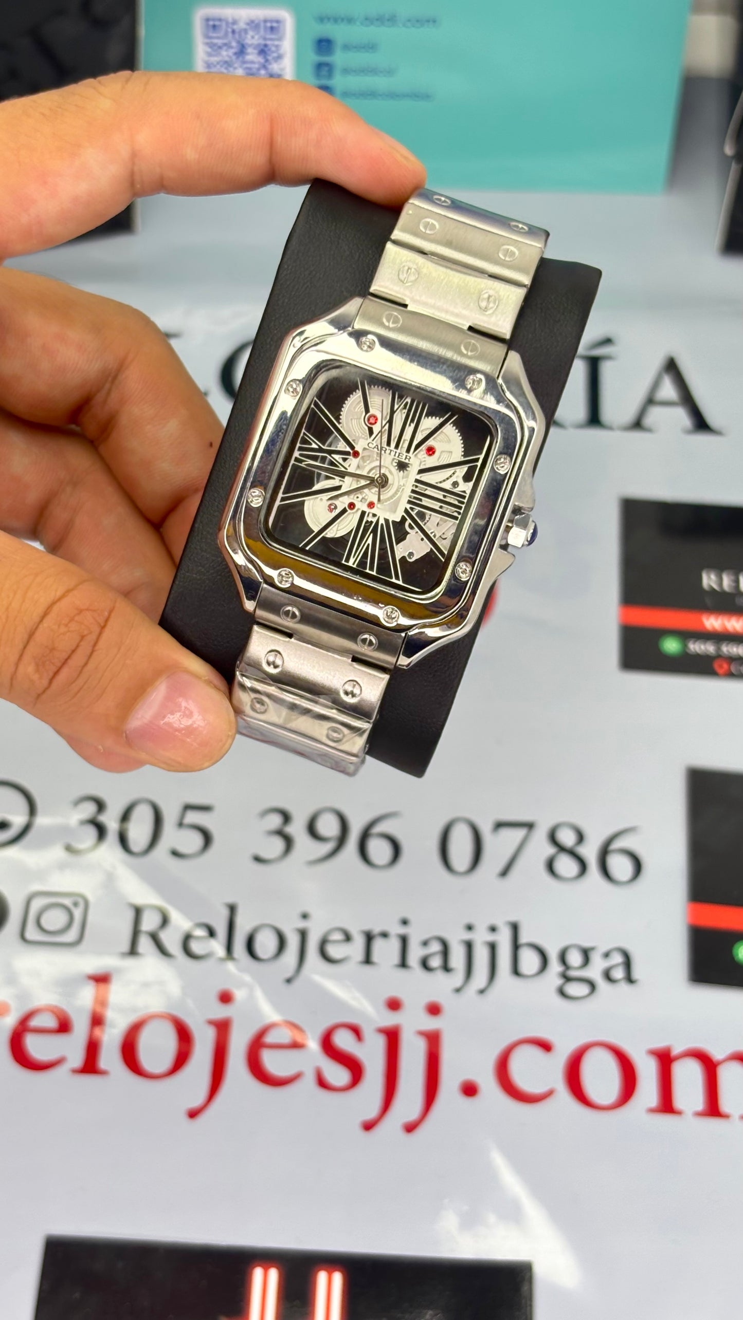 CARTIER SKELETON SANTOS PARA HOMBRE REF-P