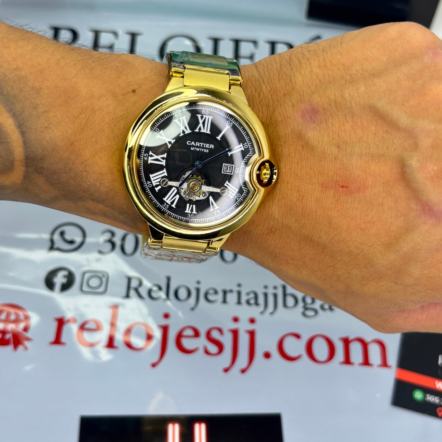 CARTIER TORBILLON PARA HOMBRE REF-N