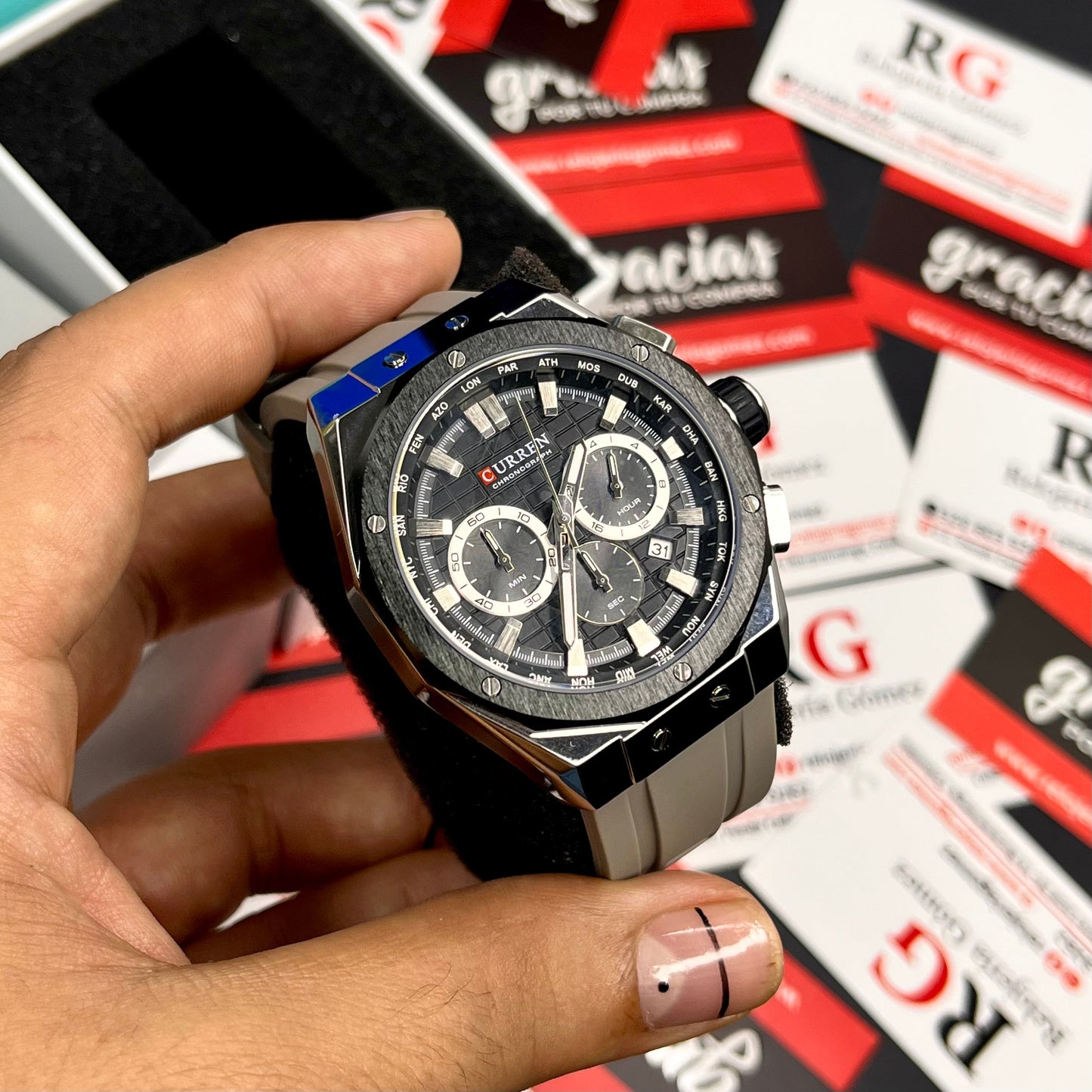 CURREN ORIGINAL PRA HOMBRE REF-8464-G