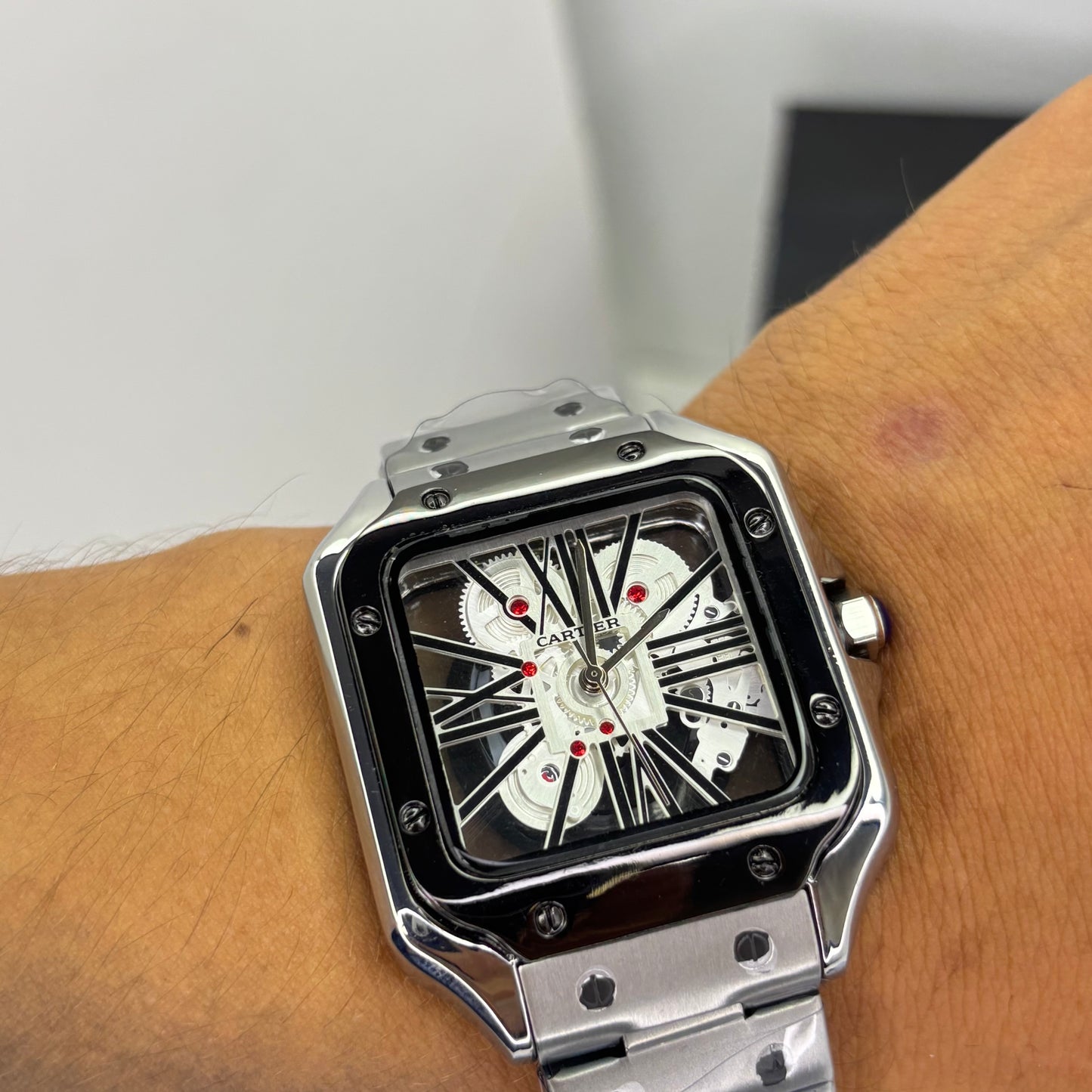 CARTIER SKELETON SANTOS PARA HOMBRE REF-PNB