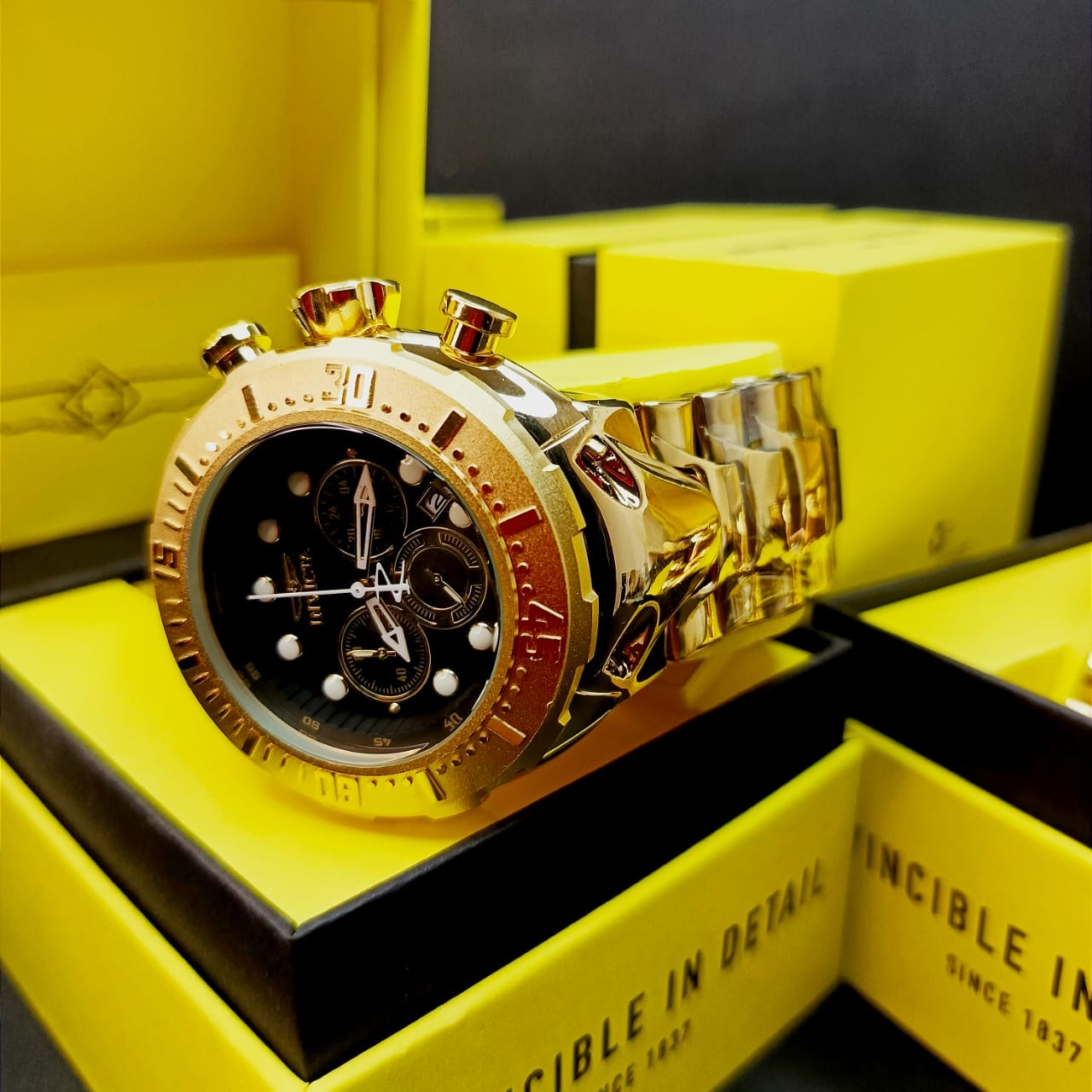 INVICTA ACERO THUNDER BOLT FUNCIONAL PARA HOMBRE REF-DN