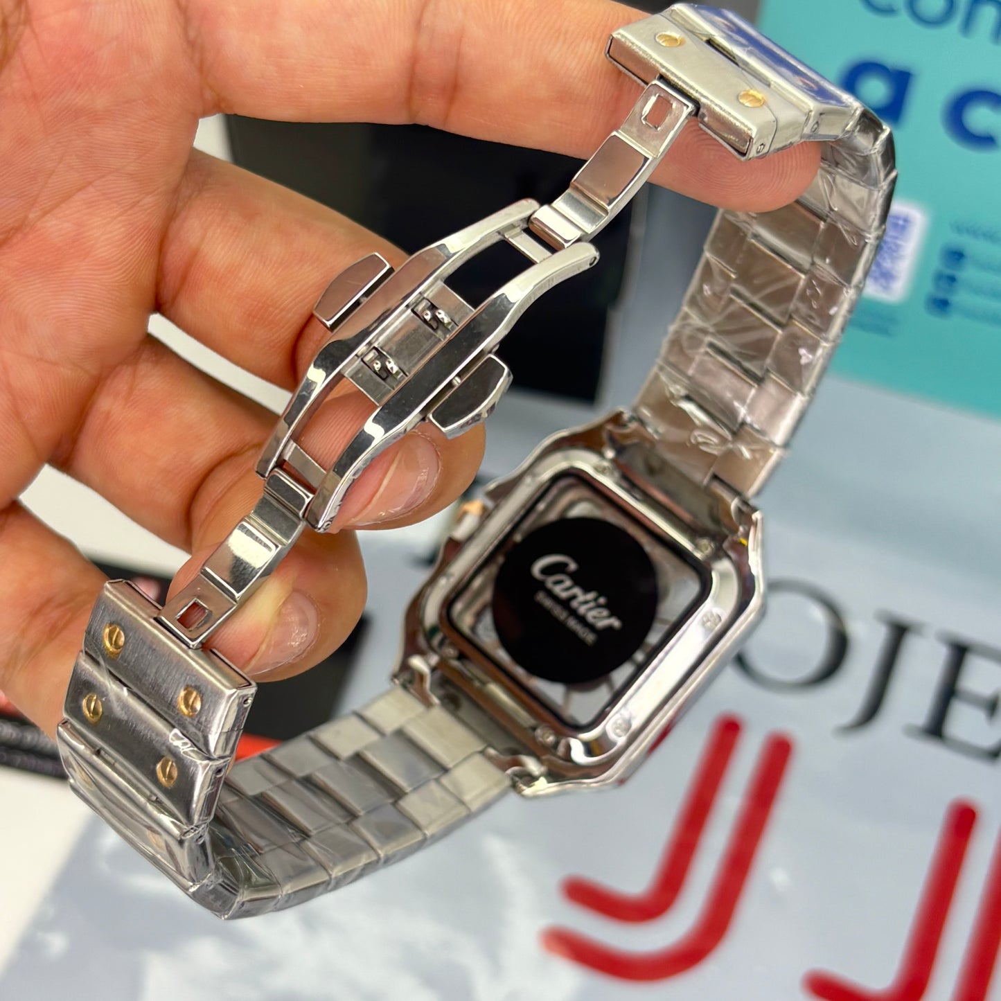 CARTIER SKELETON SANTOS PARA HOMBRE REF-POR