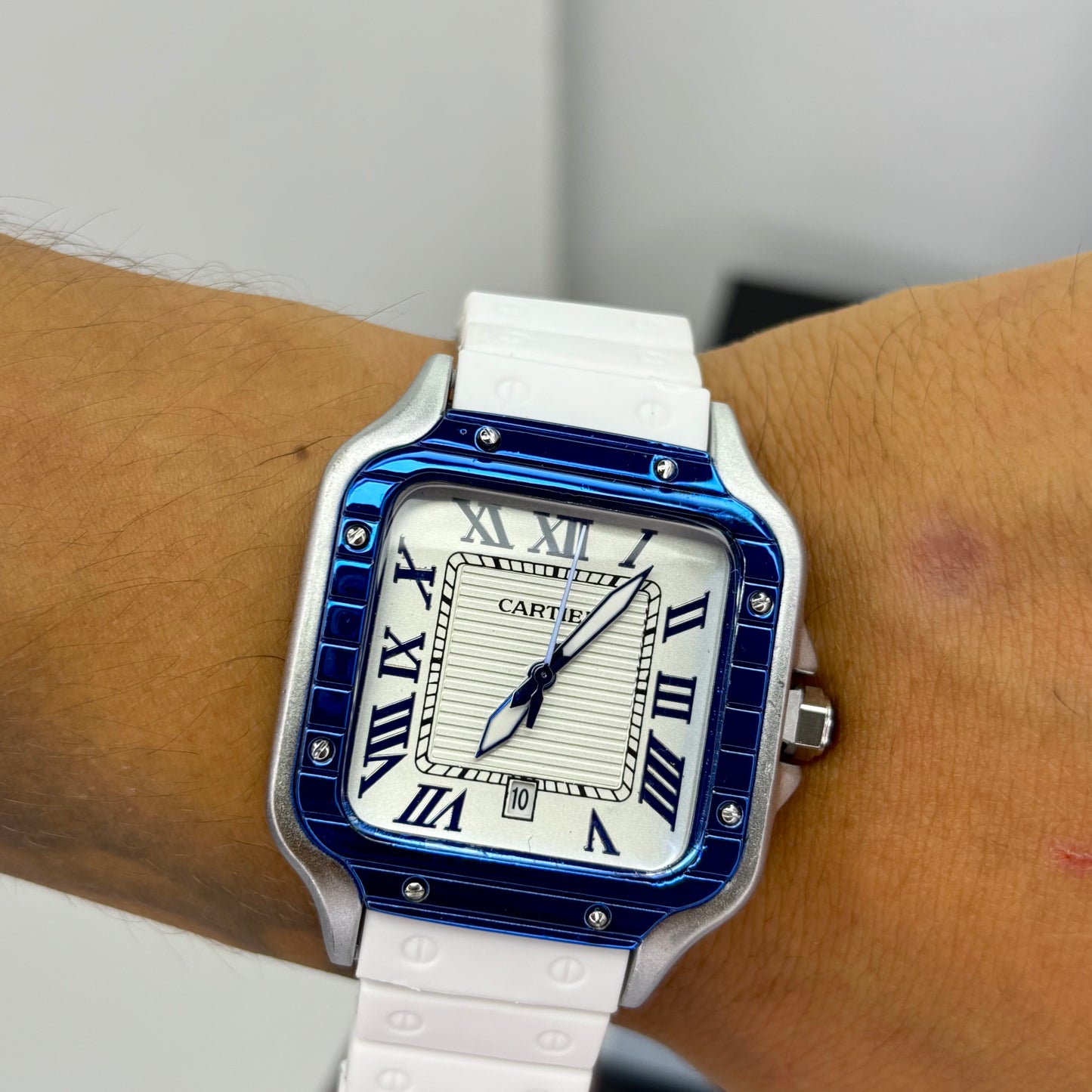CARTIER DO´SANTOS GOMA PARA HOMBRE REF-BPB