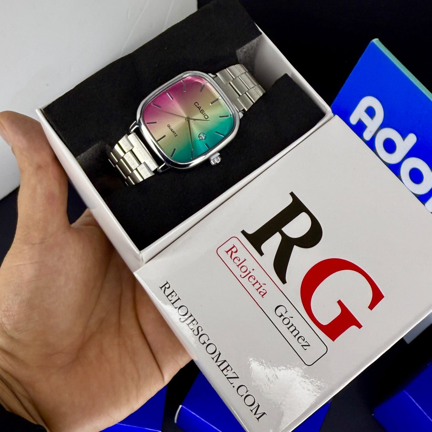 CASIO UNISEX RETRO TORNASOL ANALOGO-PLATEADO