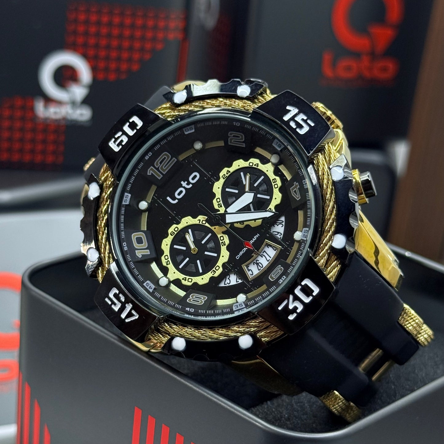 LOTO X INVICTA ORIGINAL FUNCIONAL SUMERGIBLE PARA HOMBRE REF-2544-ND
