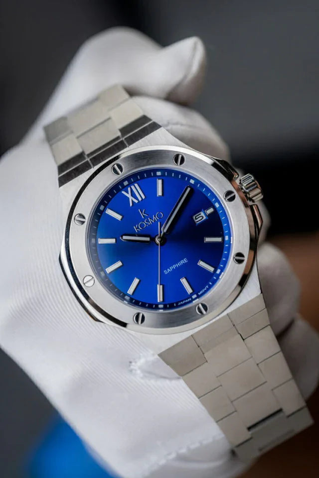 RELOJ KOSMO 501-7 – Acero 316L, Cristal de Zafiro, Esfera Negra , 5ATM