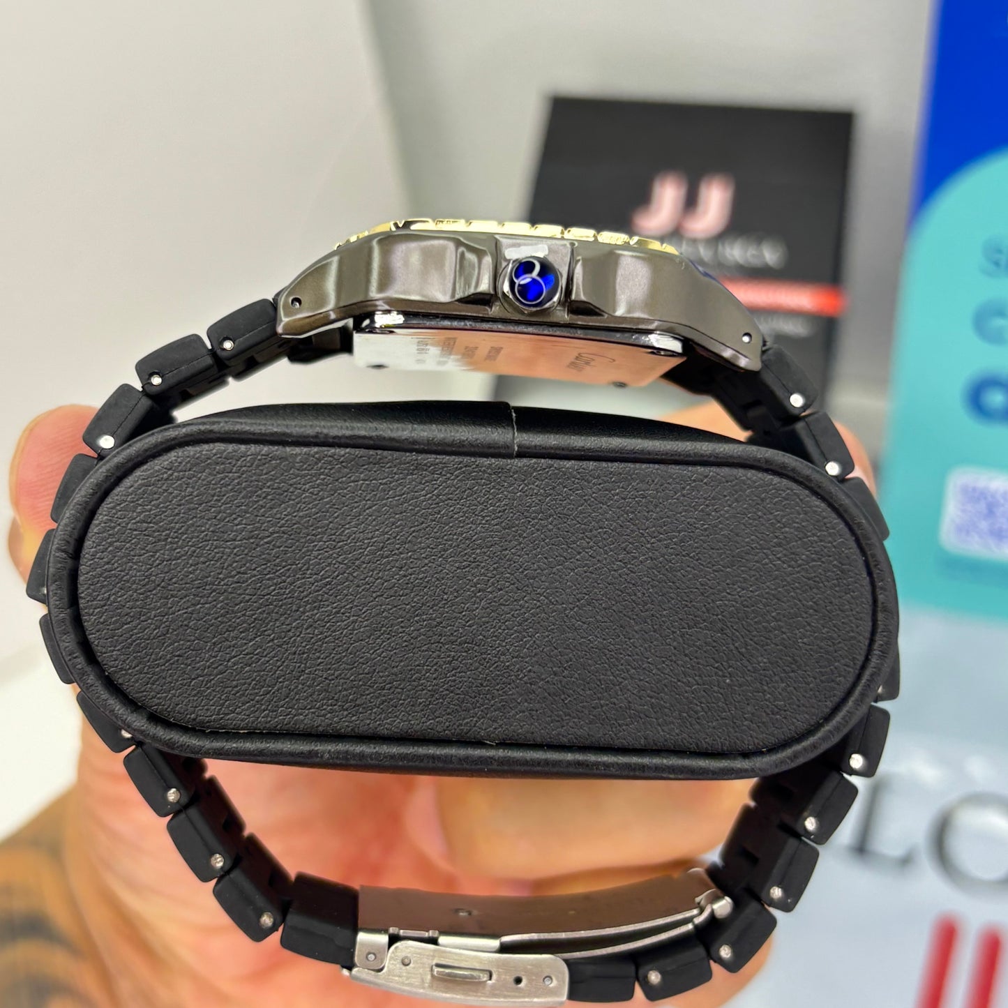 CARTIER DO´SANTOS GOMA PARA HOMBRE REF-NAN