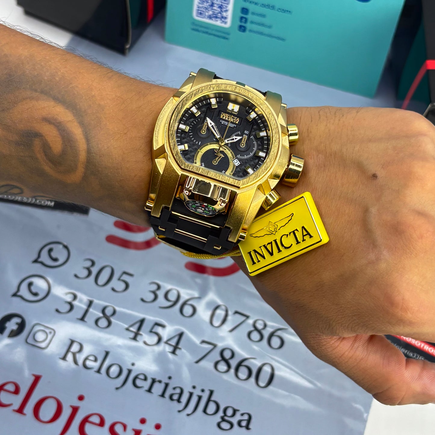 INVICTA BOLT ZEUS GOMA PARA HOMBRE REF-NN
