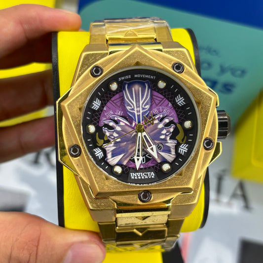 INVICTA PARA HOMBRE PANTERA NEGRA REF-DDML