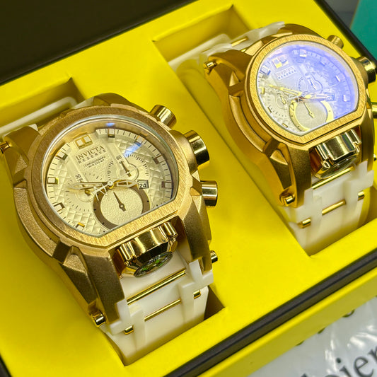 PAREJA  INVICTA BOLT ZEUS GOMA HOMBRE Y DAMA REF-BB