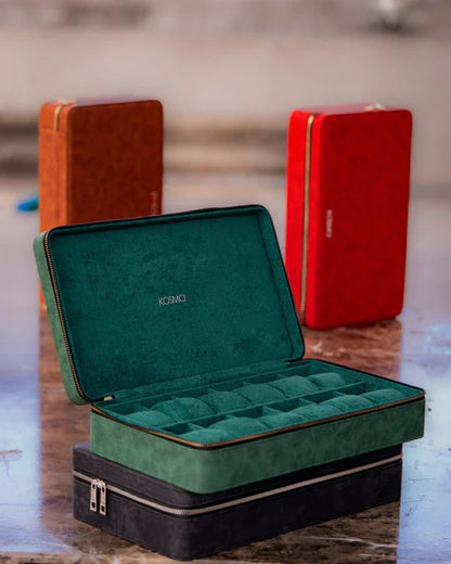 Relojera de 12 Puestos – Exterior Elegante e Interior de Lujo