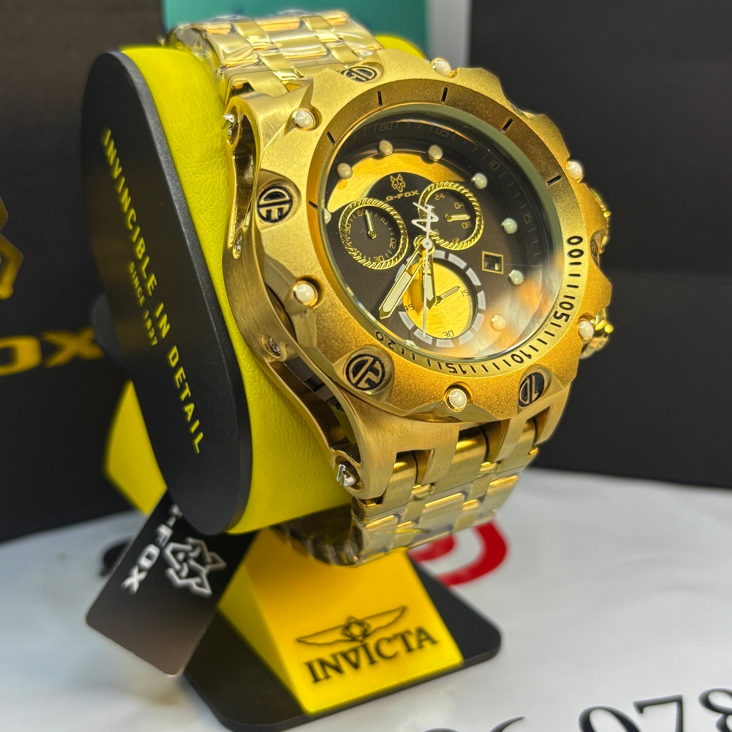 G-FOX ORIGINAL FUNCIONAL  POR INVICTA SUMERGIBLE   PARA HOMBRE  REF- DN