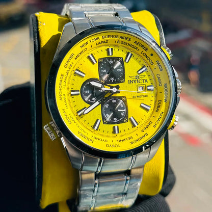 INVICTA ORIGINAL ALTA GAMA PARA HOMBRE REF-50503 Aviador Cuarzo
