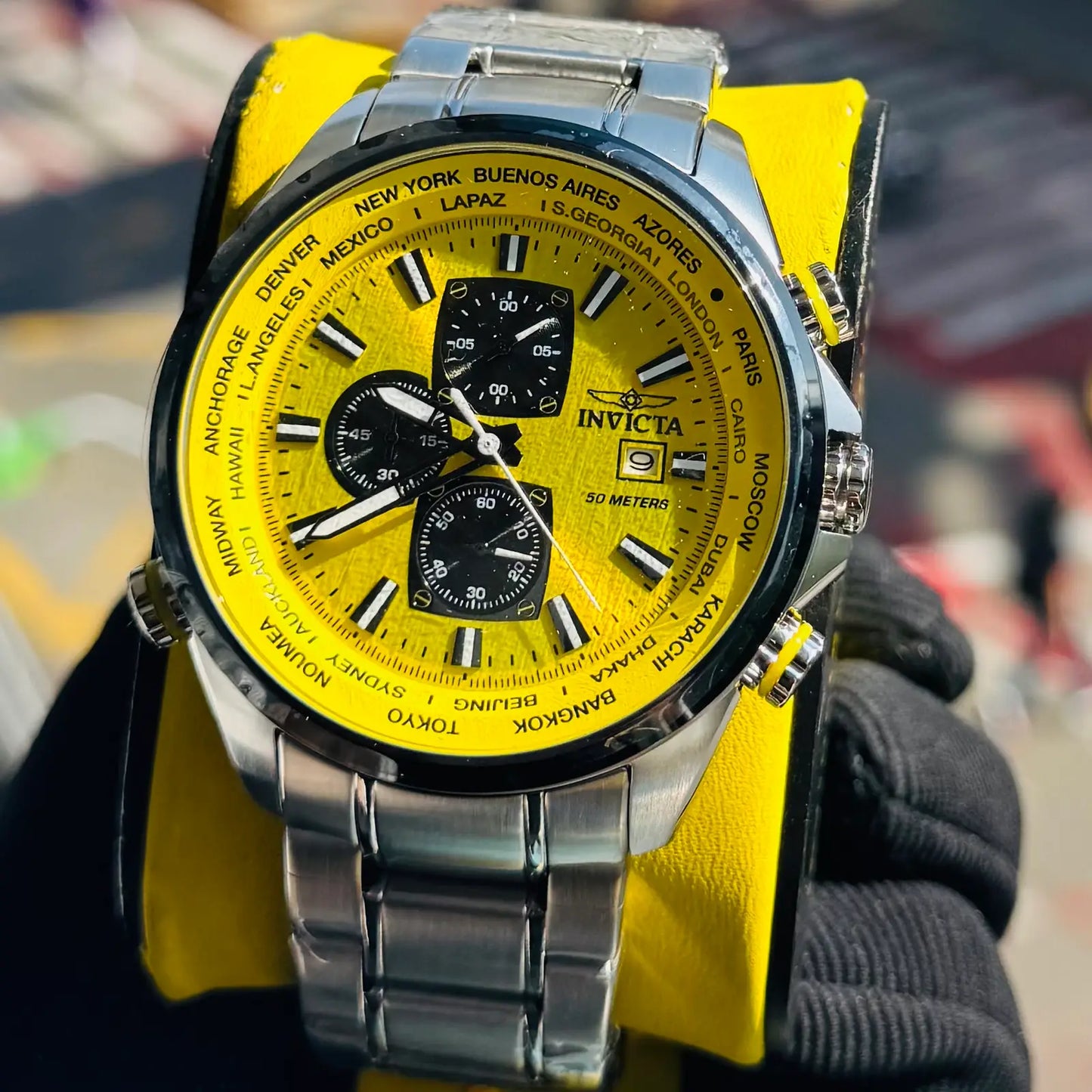 INVICTA ORIGINAL ALTA GAMA PARA HOMBRE REF-50503 Aviador Cuarzo