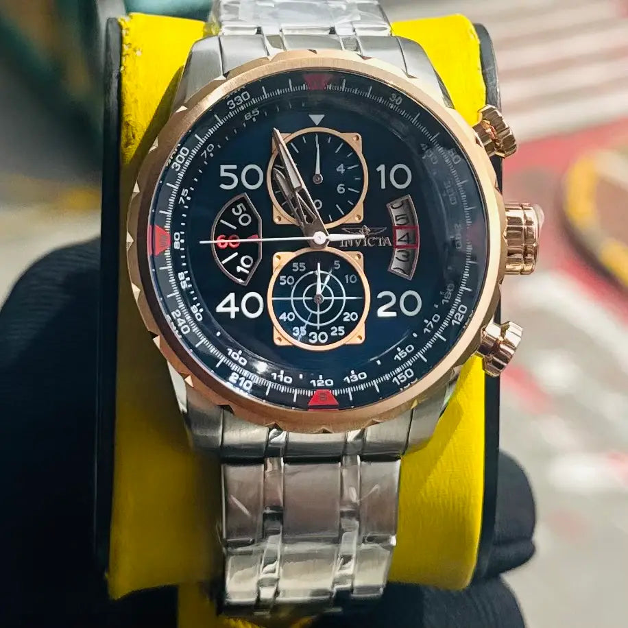 INVICTA ORIGINAL ALTA GAMA PARA HOMBRE REF-17203- Aviator cuarzo