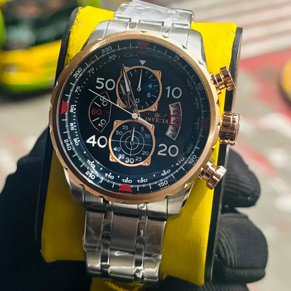 INVICTA ORIGINAL ALTA GAMA PARA HOMBRE REF-17203- Aviator cuarzo
