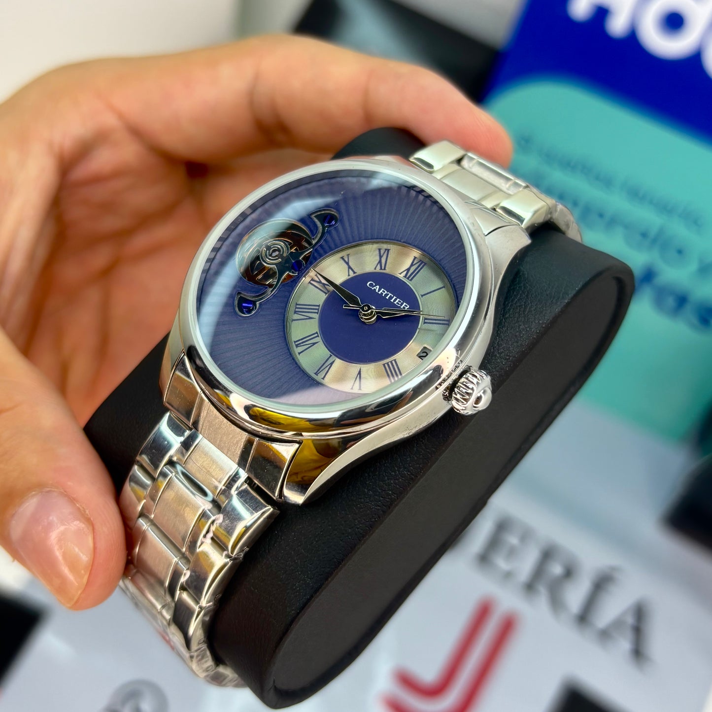 CARTIER ROMANO DOBLE MAQUINA PARA HOMBRE REF-PAZS