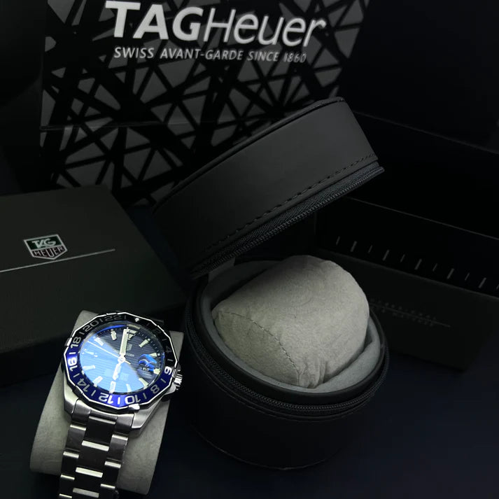 TAG HEUER AQUARACER GMT 1.1 ALTA GAMA PARA HOMBRE REF- BATMAN