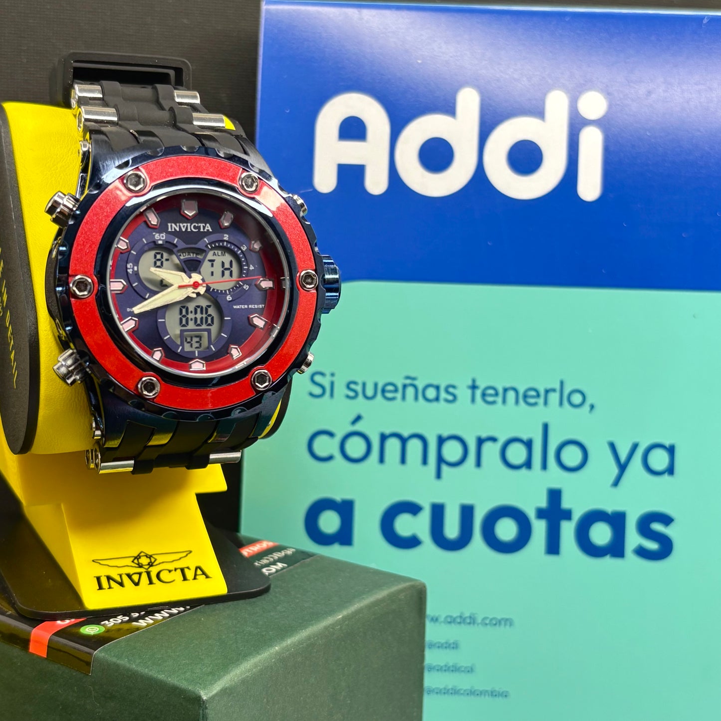 INVICTA DOBLE HORA  PARA HOMBRE REF-NAR