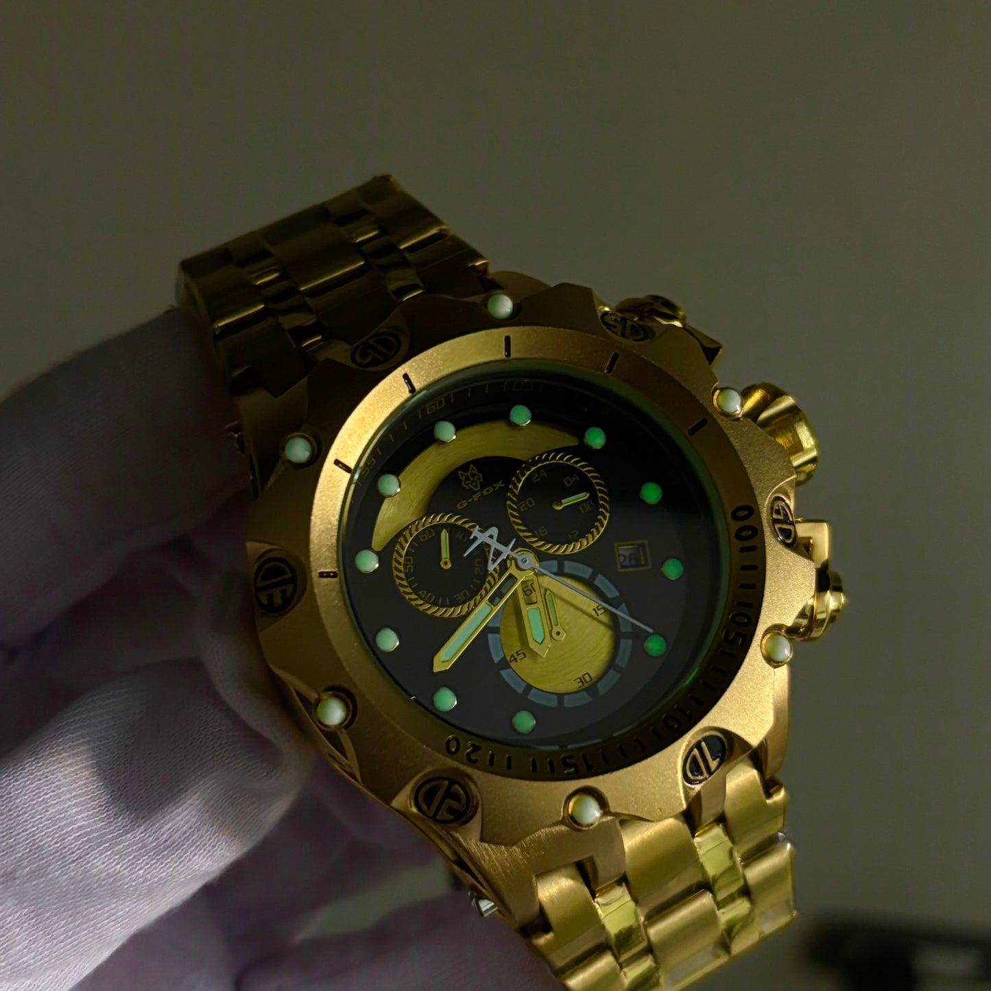 G-FOX ORIGINAL FUNCIONAL  POR INVICTA SUMERGIBLE   PARA HOMBRE  REF- DN