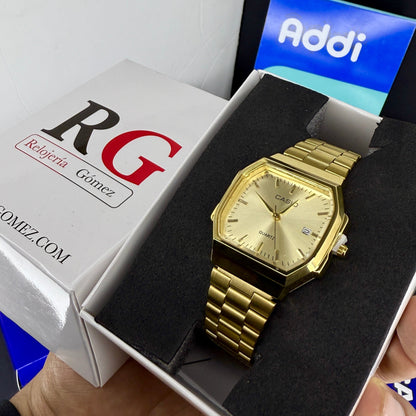 CASIO UNISEX RETRO VINTAGE F-91 ANALOGO-DORADO