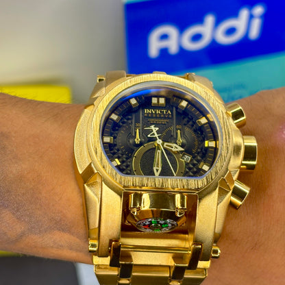 INVICTA BOLT ZEUS ACERO PARA HOMBRE FONDO NEGRO  REF-DN