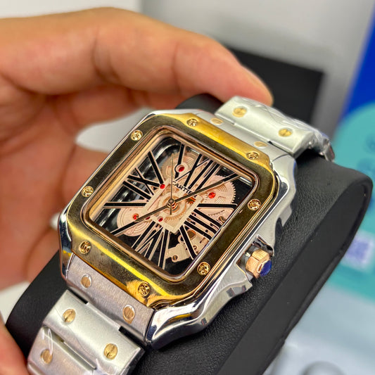 CARTIER SKELETON SANTOS PARA HOMBRE REF-POR