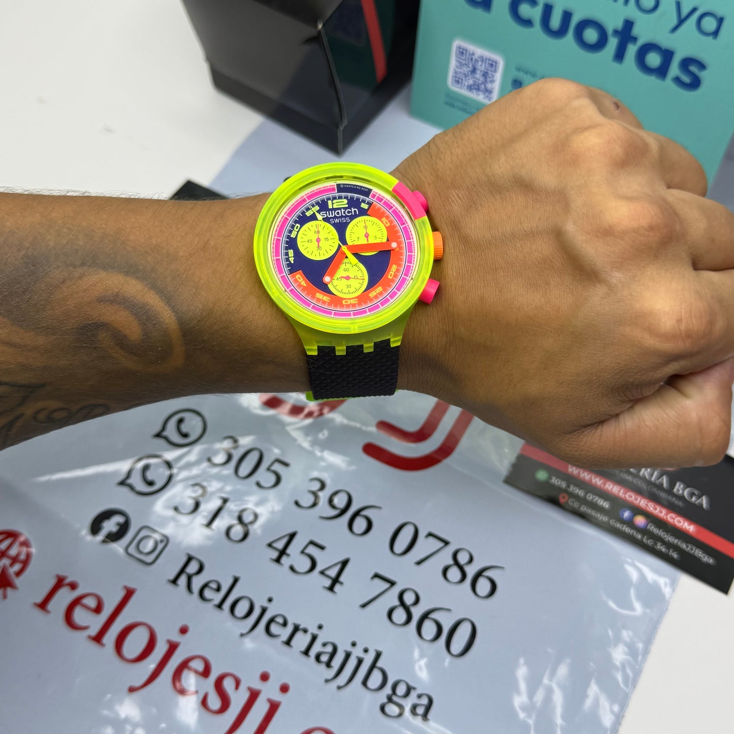 SWATCH ORIGINAL NEON ALTA GAMA UNISEX REF SB06J100