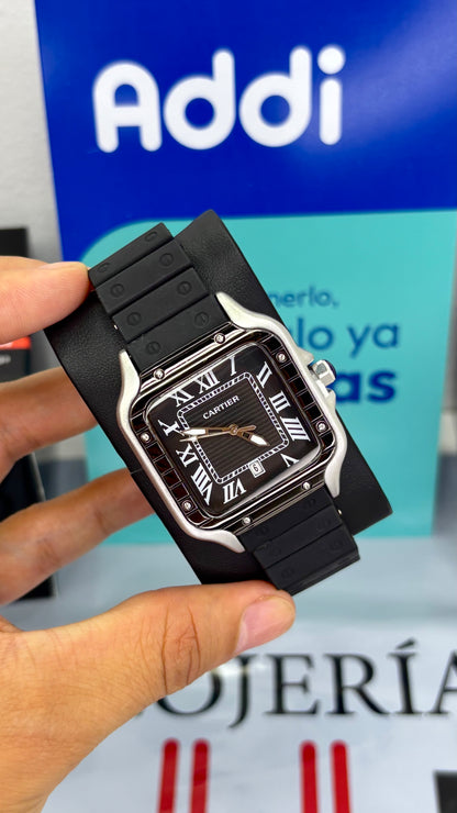 CARTIER DO´SANTOS GOMA PARA HOMBRE REF-NPN