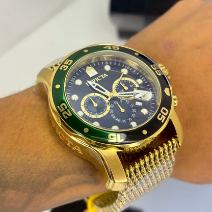 INVICTA PRO DIVER ORIGINAL ALTA GAMA PARA HOMBRE REF- 47632 - ORO