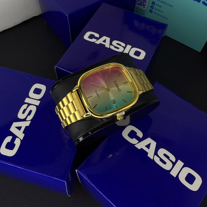 CASIO UNISEX RETRO TORNASOL ANALOGO-DORADO