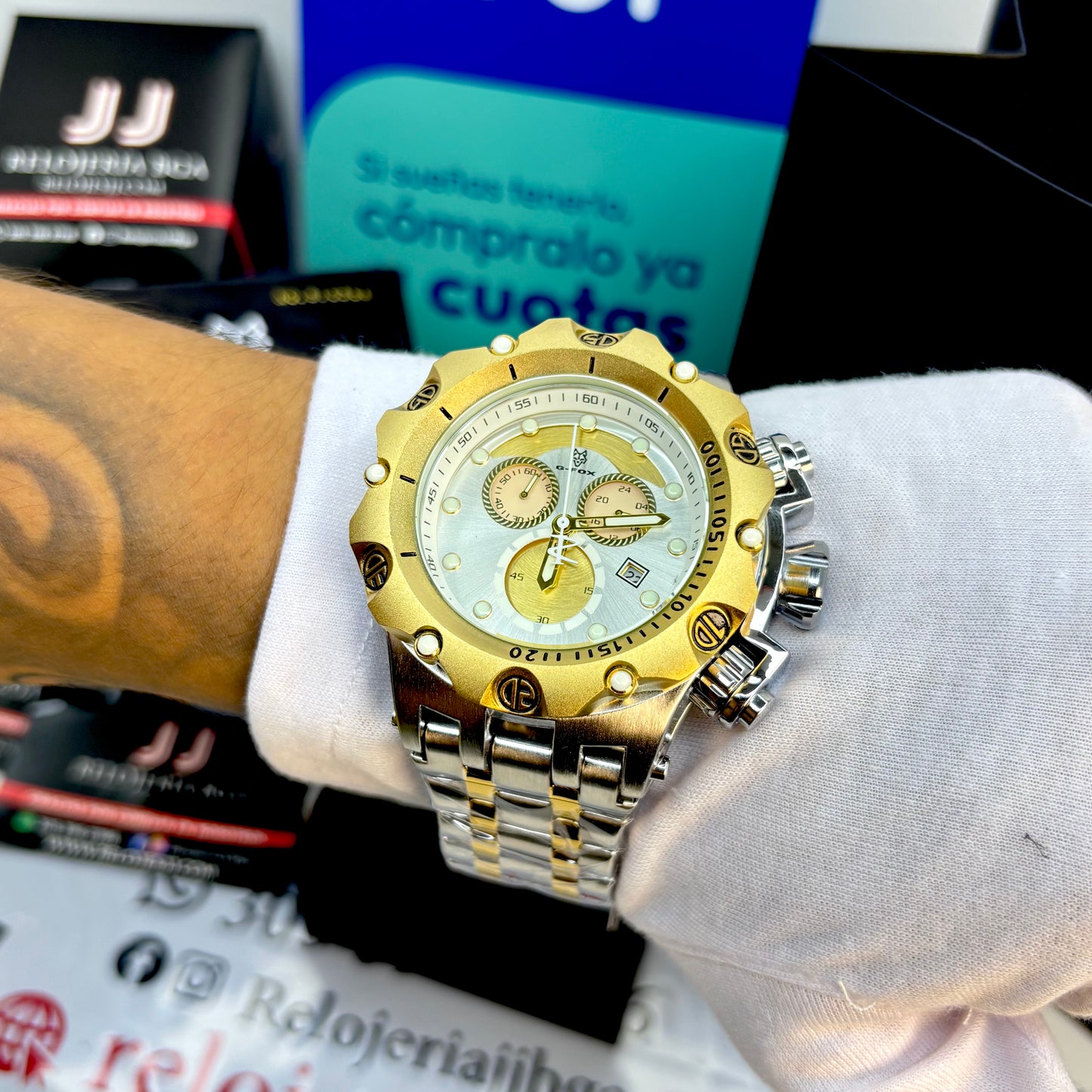 G-FOX ORIGINAL FUNCIONAL  POR INVICTA SUMERGIBLE   PARA HOMBRE  REF- PB