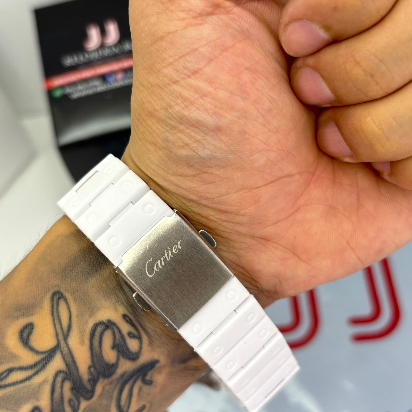 CARTIER DO´SANTOS GOMA PARA HOMBRE REF-BPB