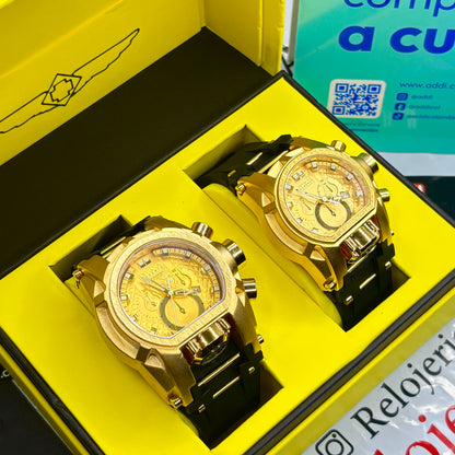 PAREJA  INVICTA BOLT ZEUS  GOMA HOMBRE Y DAMA REF-ND