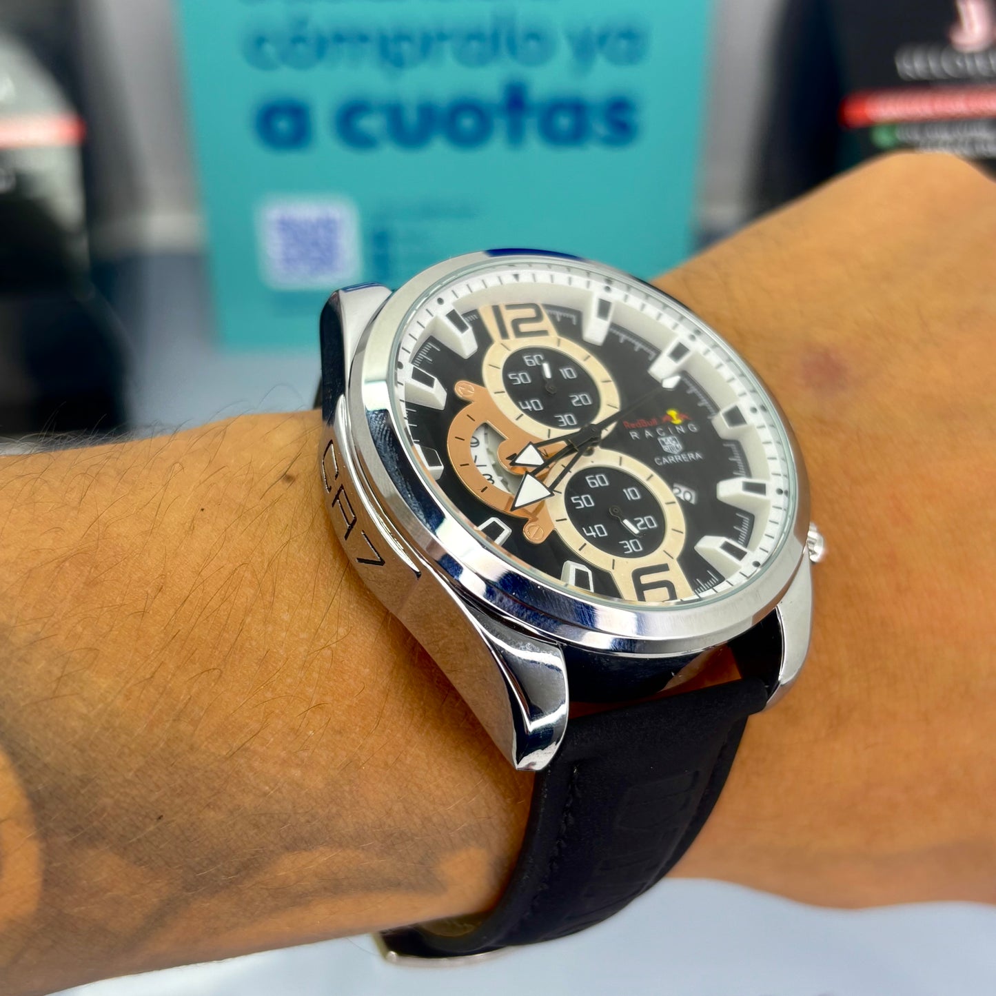 TAG HEUER CR7 FUNCIONAL  EN CUERO PARA HOMBRE REF-NGB