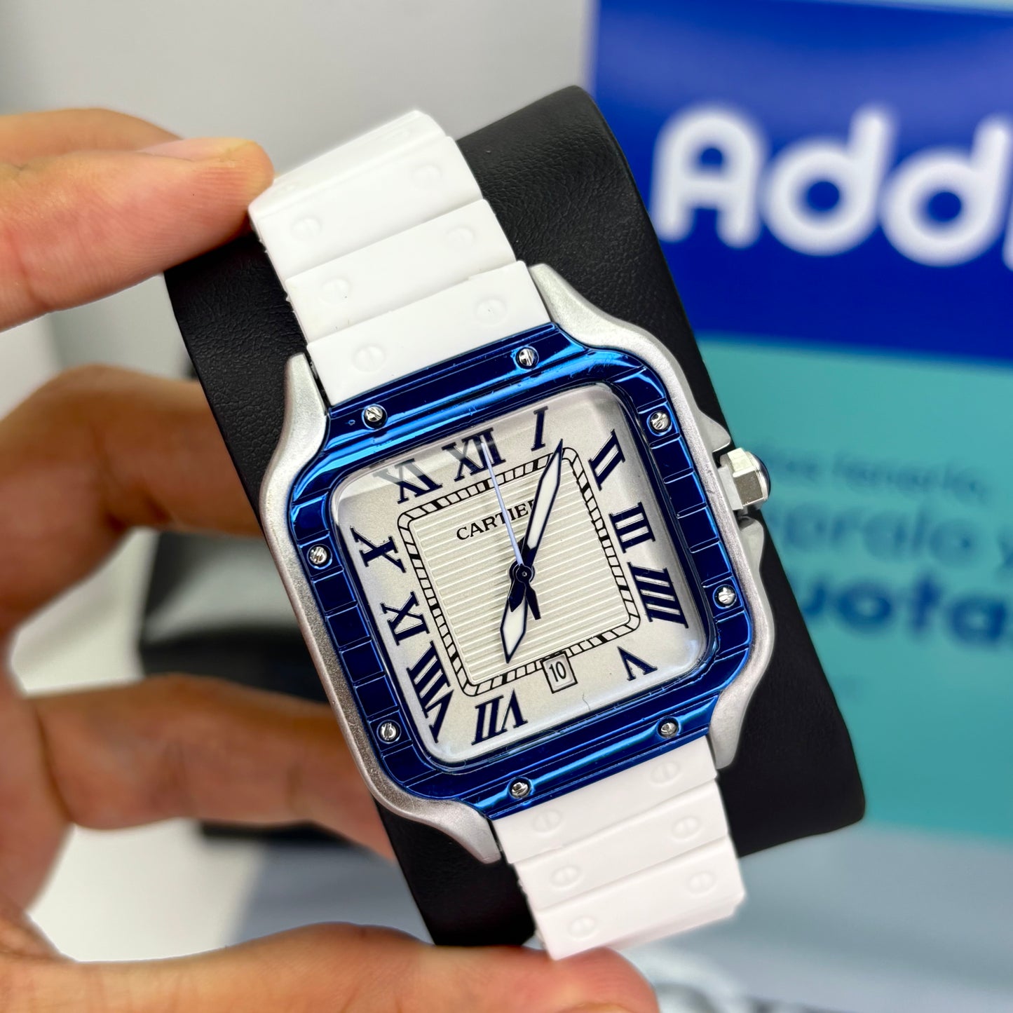 CARTIER DO´SANTOS GOMA PARA HOMBRE REF-BPB