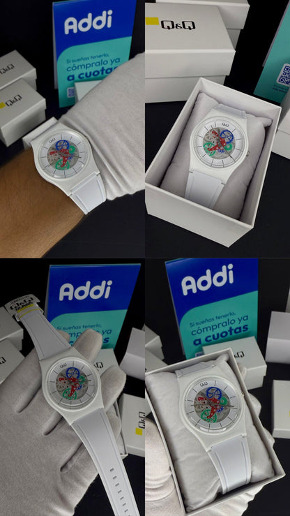 QyQ SUMERGIBLE TIPO SWATCH UNISEX ORIGINAL REF-V41A-505VY