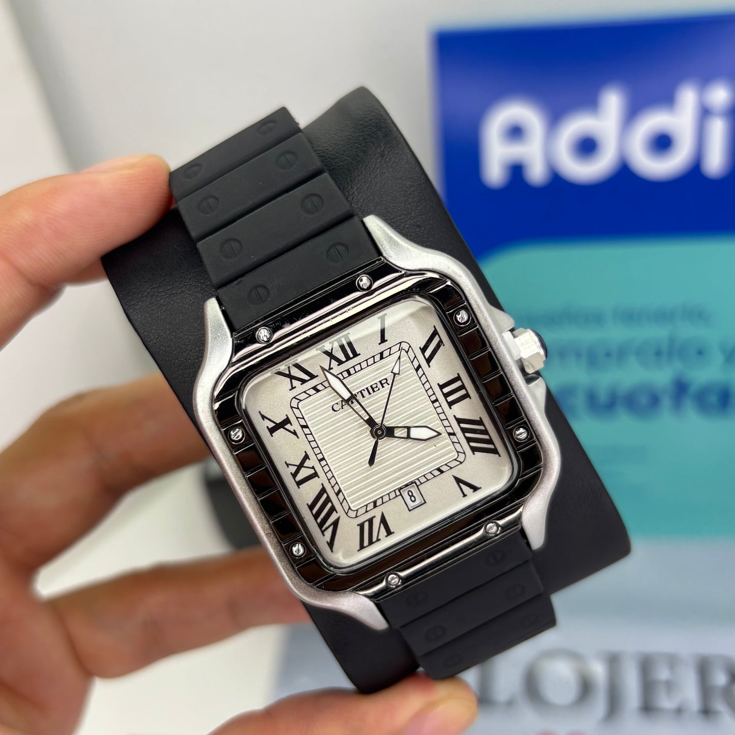 CARTIER DO´SANTOS GOMA PARA HOMBRE REF-NPB