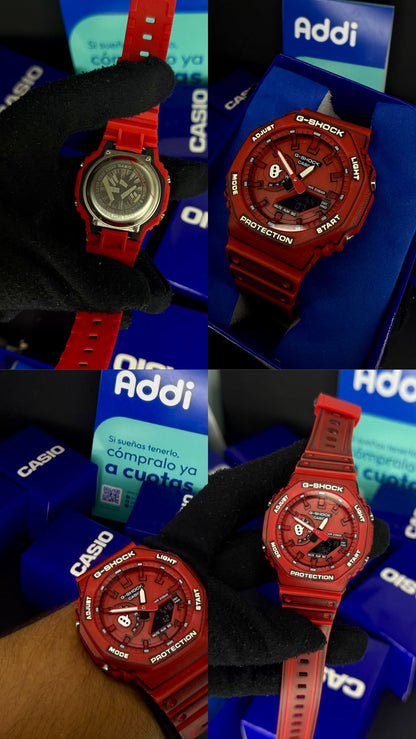 CASIO G-SHOCK PARA HOMBRE REF-GA2100-R