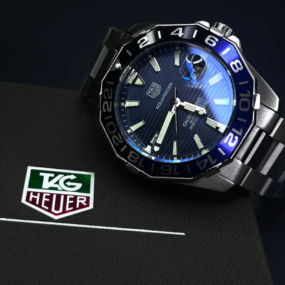 TAG HEUER AQUARACER GMT 1.1 ALTA GAMA PARA HOMBRE REF- BATMAN