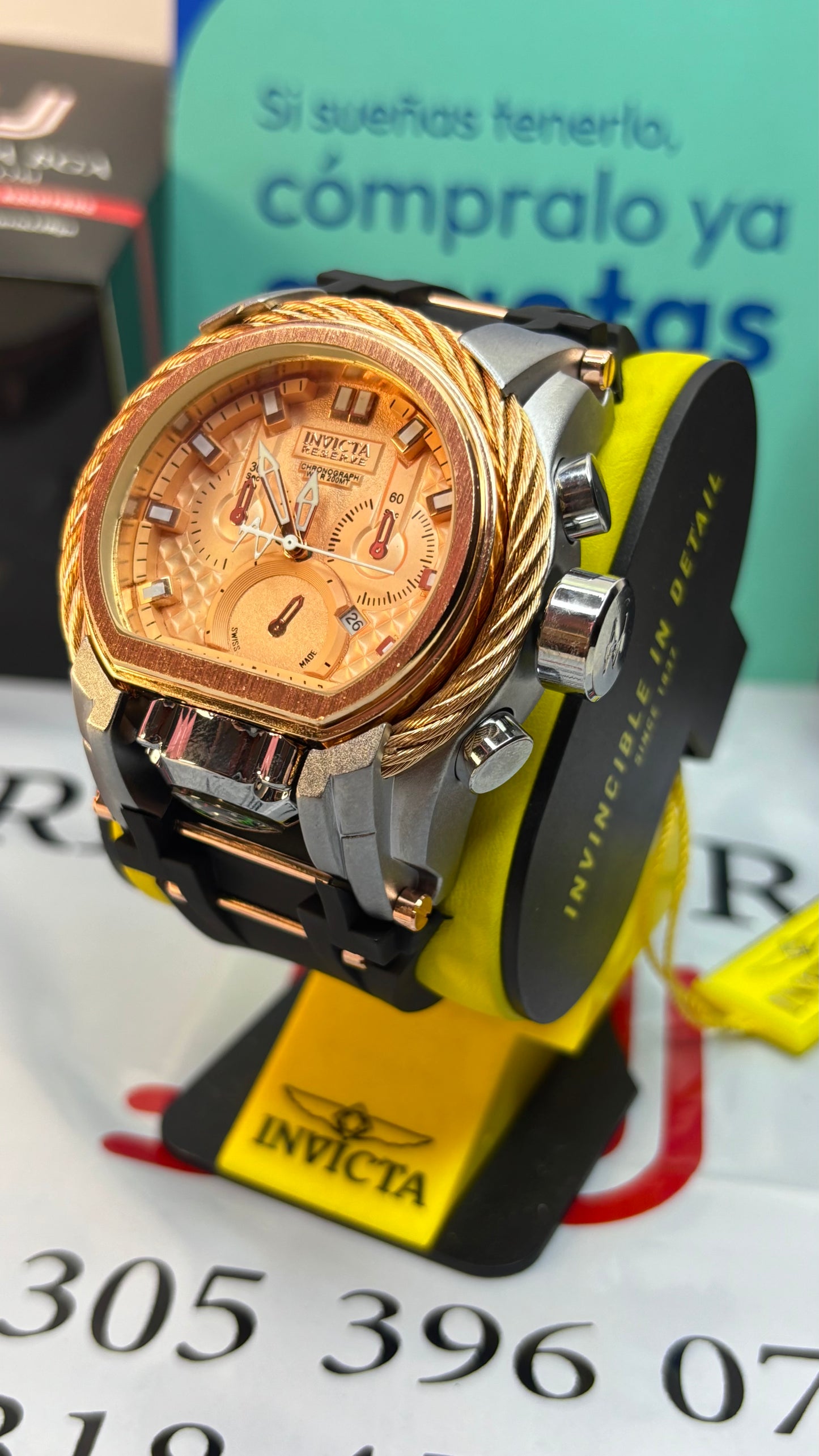 INVICTA BOLT ZEUS GOMA PARA HOMBRE REF-NO