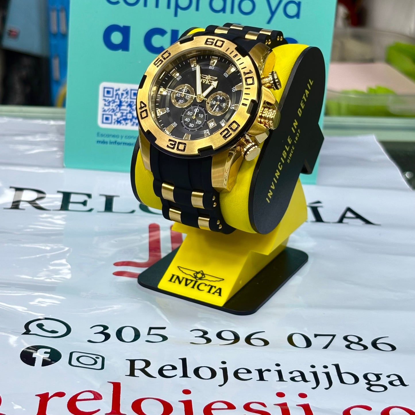 INVICTA PRO DIVER ORIGINAL ALTA GAMA PARA HOMBRE REF- REF- 22340 - oro negro