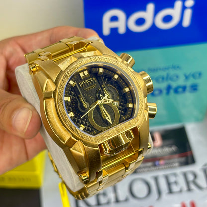INVICTA BOLT ZEUS ACERO PARA HOMBRE FONDO NEGRO  REF-DN
