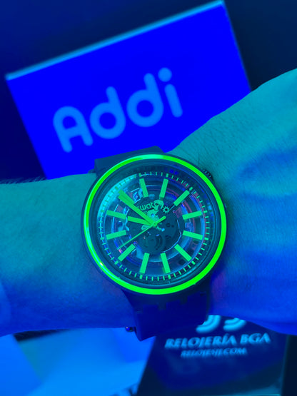 SWATCH SB0 NEON  NEGRO PARA HOMBRE REF-NV