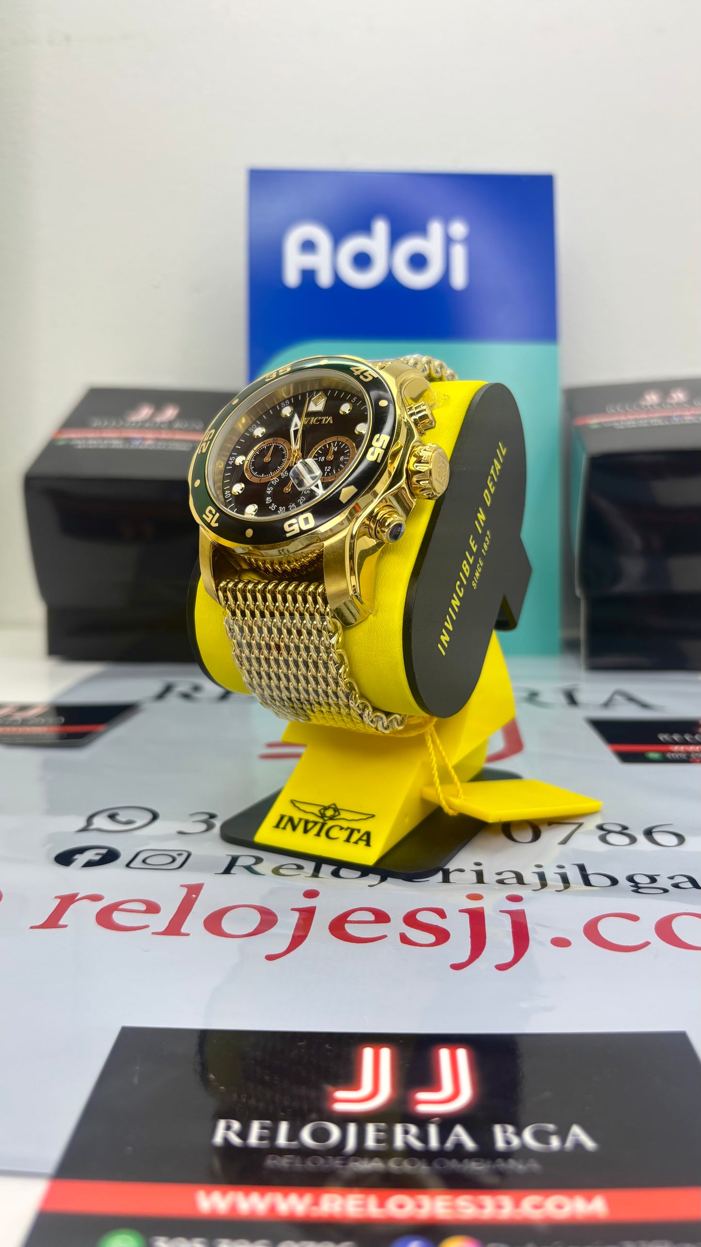 INVICTA PRO DIVER ORIGINAL ALTA GAMA PARA HOMBRE REF- 47632 - ORO