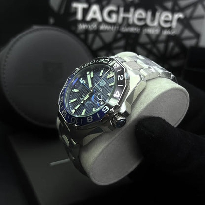 TAG HEUER AQUARACER GMT 1.1 ALTA GAMA PARA HOMBRE REF- BATMAN