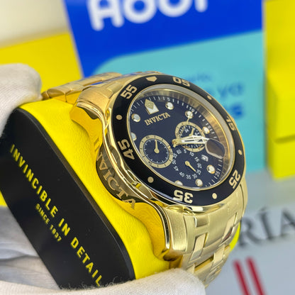 INVICTA PRO DIVER ORIGINAL PARA HOMBRE REF- 0072 - ORO