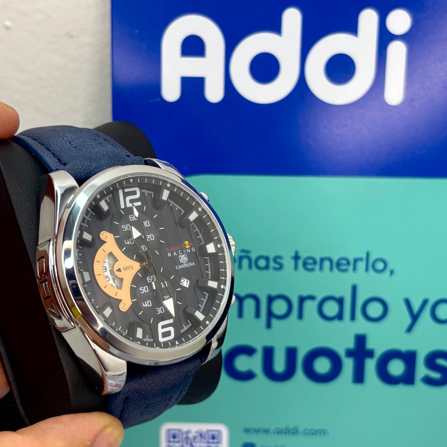 TAG HEUER CR7  FUNCIONAL EN CUERO PARA HOMBRE REF-AZ