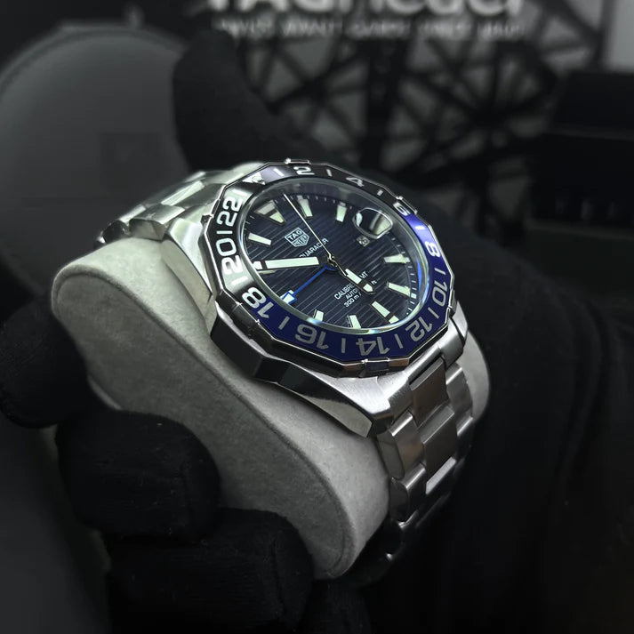 TAG HEUER AQUARACER GMT 1.1 ALTA GAMA PARA HOMBRE REF- BATMAN