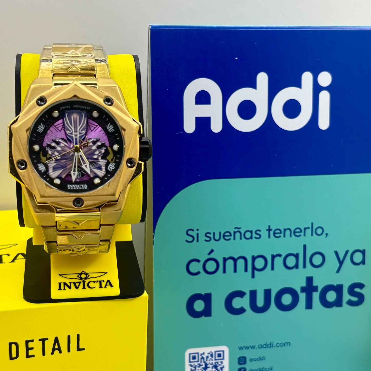 INVICTA PARA HOMBRE PANTERA NEGRA REF-DDML